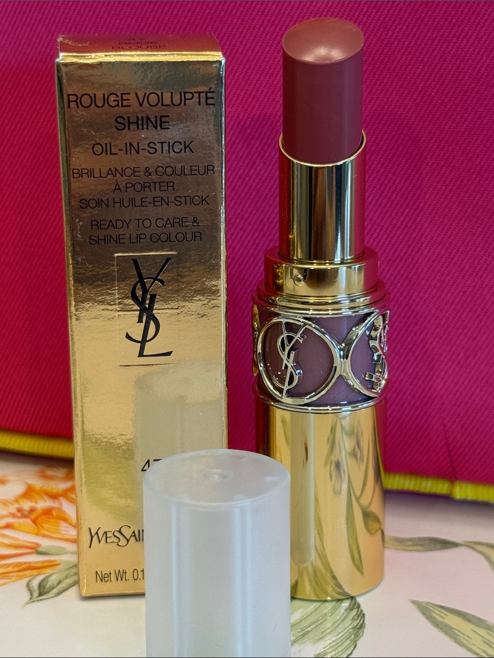 Yves Saint Laurent Rouge Volupté Shine Lipstick — Mauve Pink